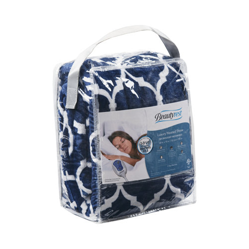 Beautyrest Heated Ogee Oversized Throw & Reviews Wayfair